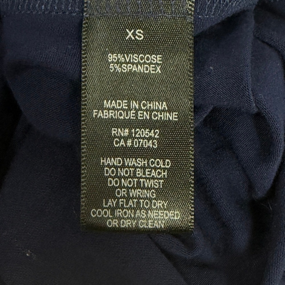 Felicity & Coco Navy Maxi Dress XS Sleeveless Elastic Waist Resort Cover Up - Picture 5 of 6